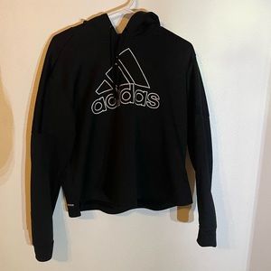 Adidas hoodie, lightly worn, girls large